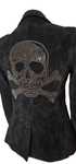 Usa marynarka z czaszka goth opium Vintage victorian y2k 00s S