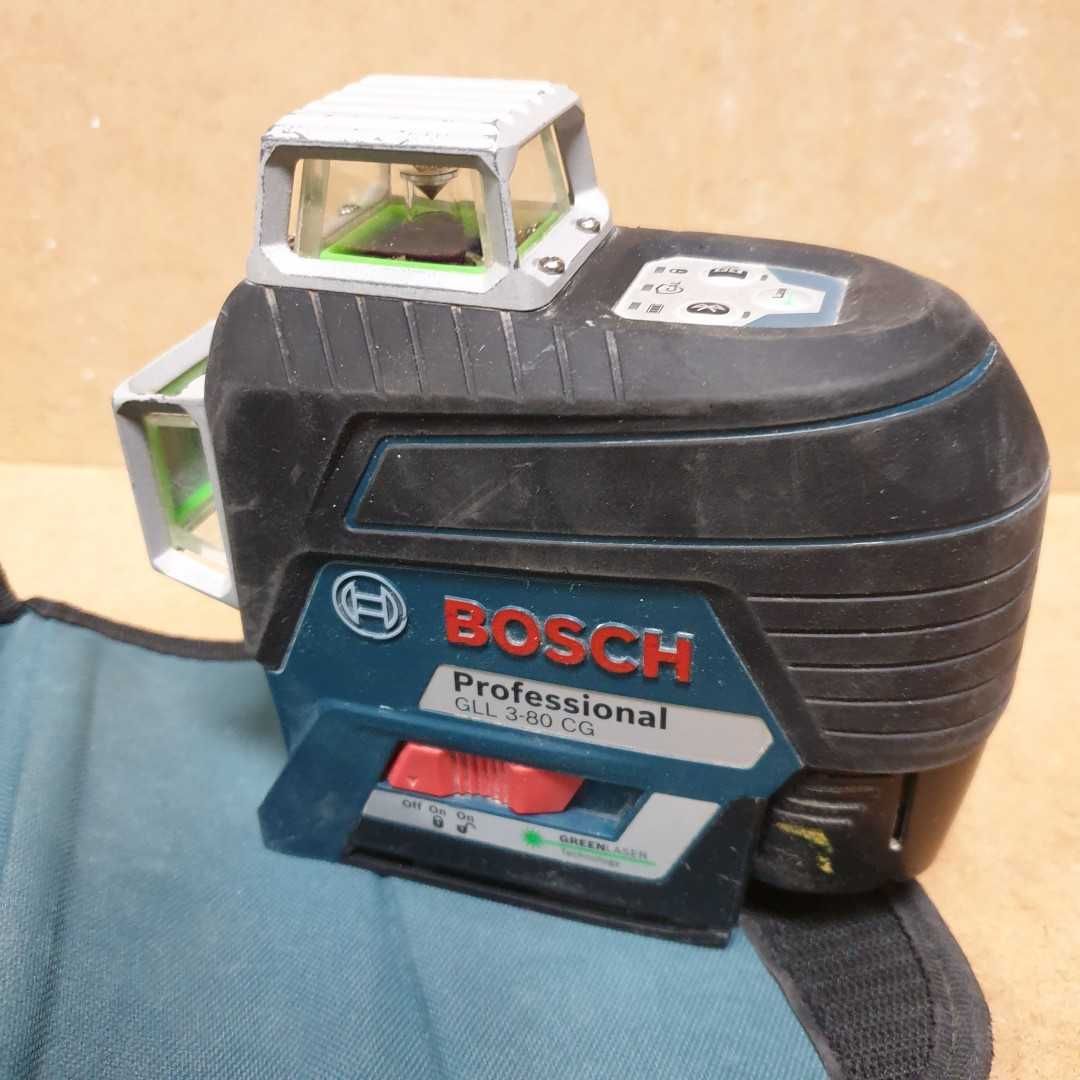 Laser liniowy Bosch GLL 3-80 CG 3x360° 30 m Zielony Krzyżowy