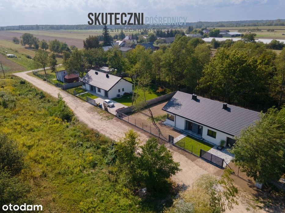 Nowy dom z garażem i ogrodem,  20 km od Łodzi