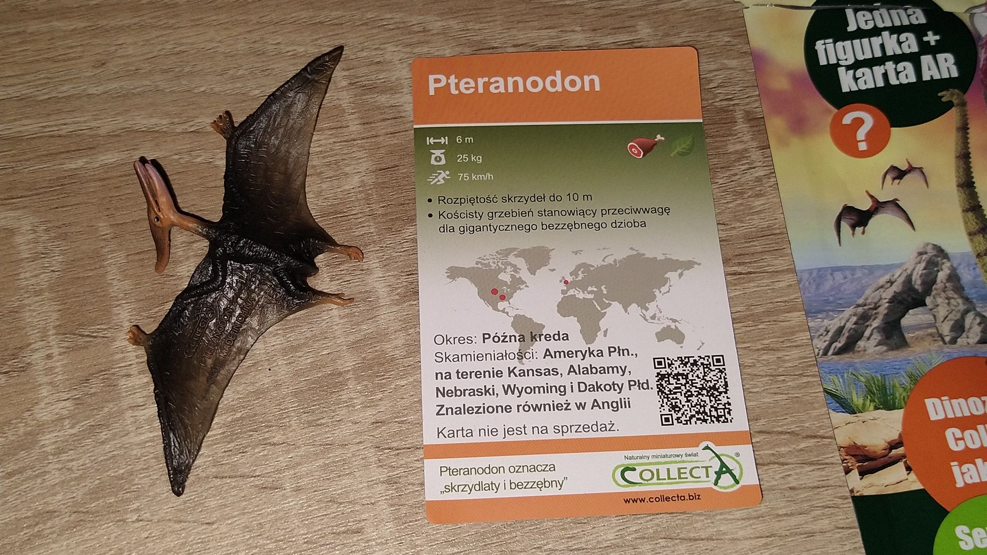 Pteranodon-Figurka-Nowa-CollectA+Karta