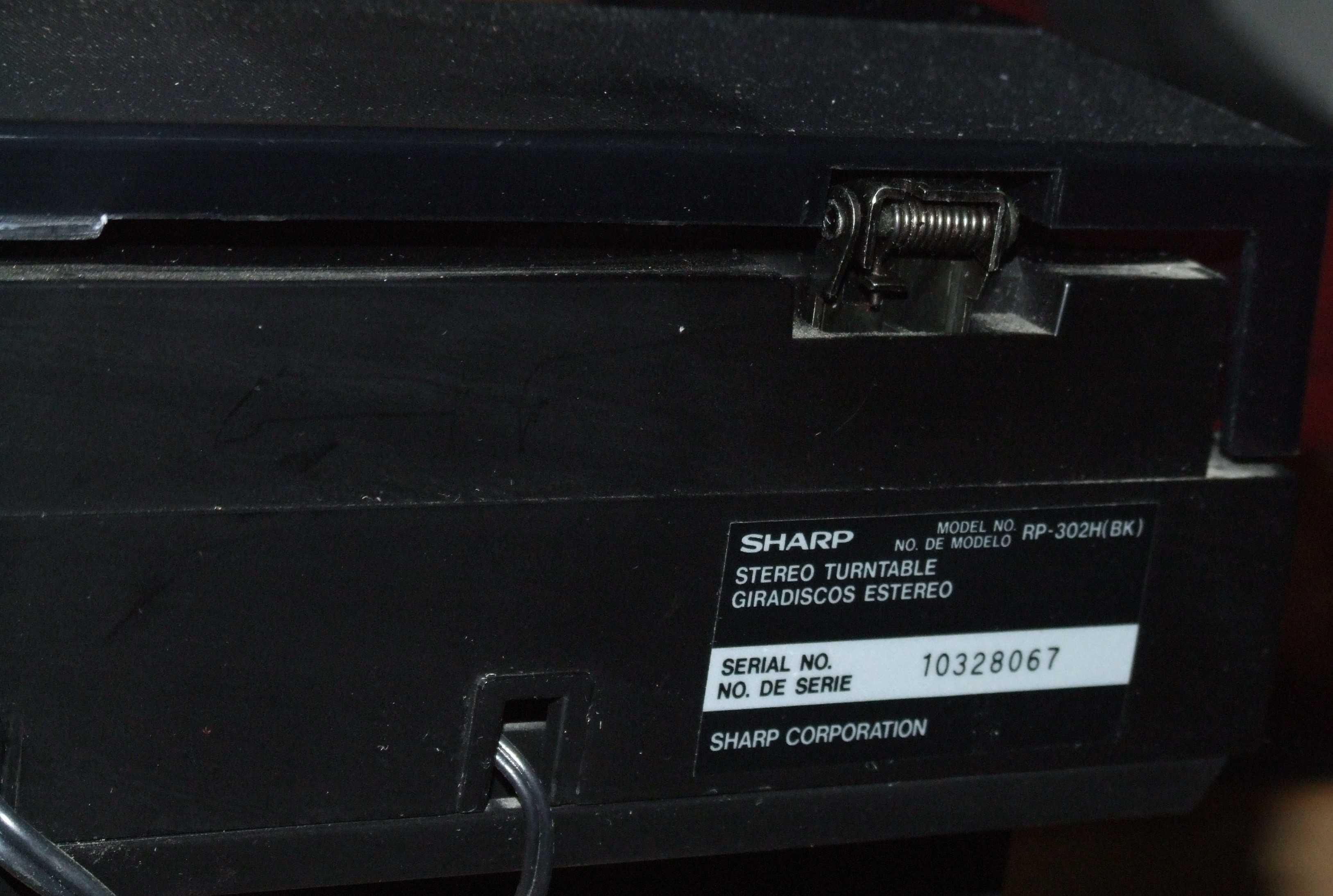 Wieża Sharp CD-302H z Adapterem i Głośnikami z Pilotem.