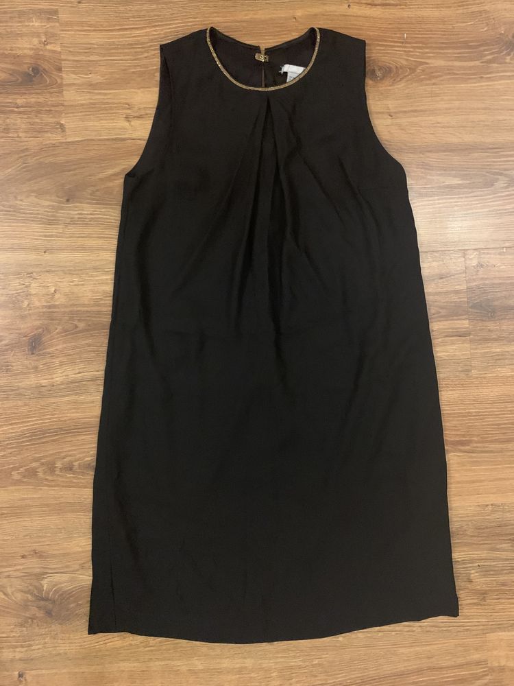 WESELE KOMUNIA Czarna elegancka sukienka H&M r.36