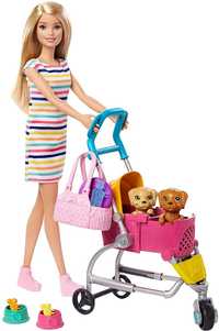 Barbie Барби Прогулка со щенками коляске GHV92 stroll n play pups doll