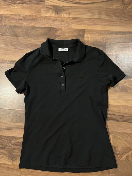 Polo Lacoste чорного кольору. Бавовна
