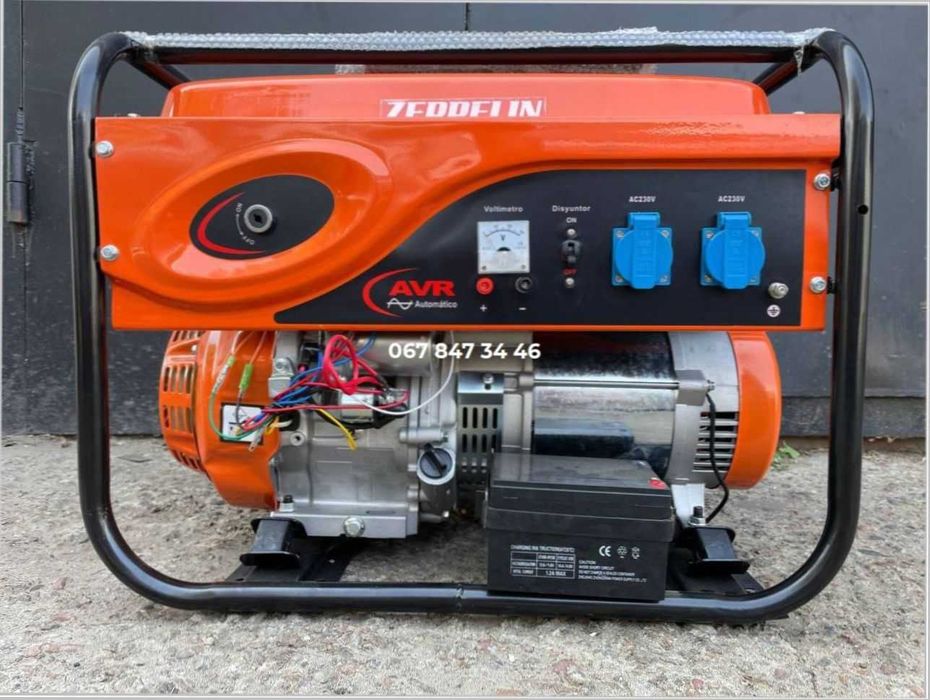 Генератор (5,5 кВт) Zeppelin GZ 5500 Электростартер Бензин | Доставка