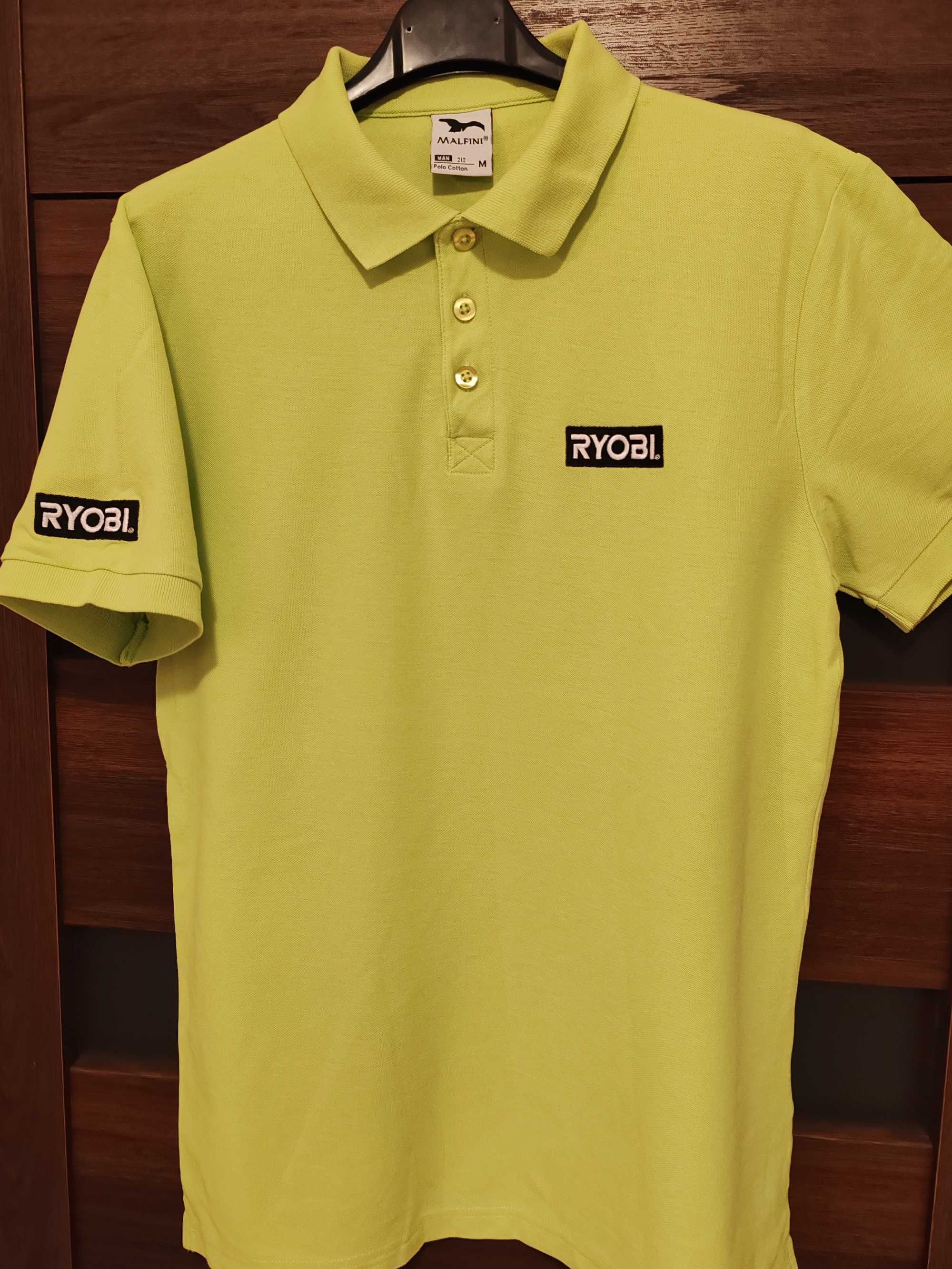 Ryobi t-shirt polówka, rozmiar M, zielony, elastyczna