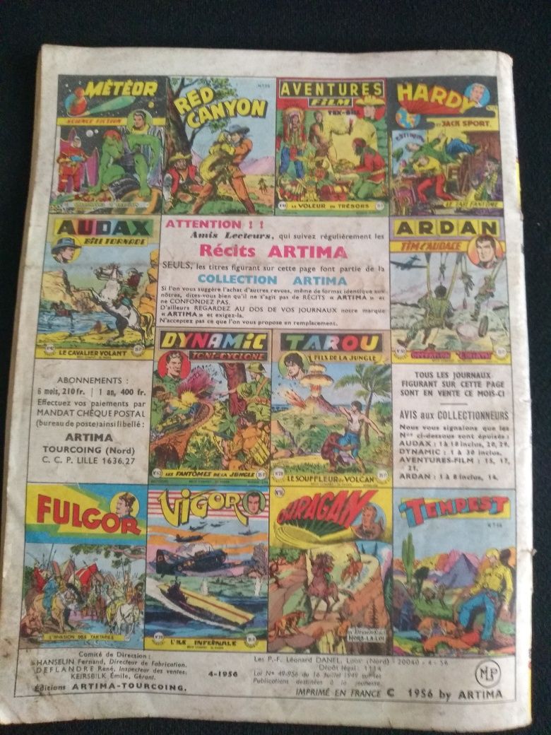 Komiks Ardan Operacja Goliat 1956 No. 50