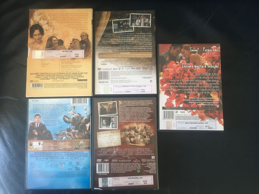 Diversos DVD's, preço unitário: 2,50 Euros