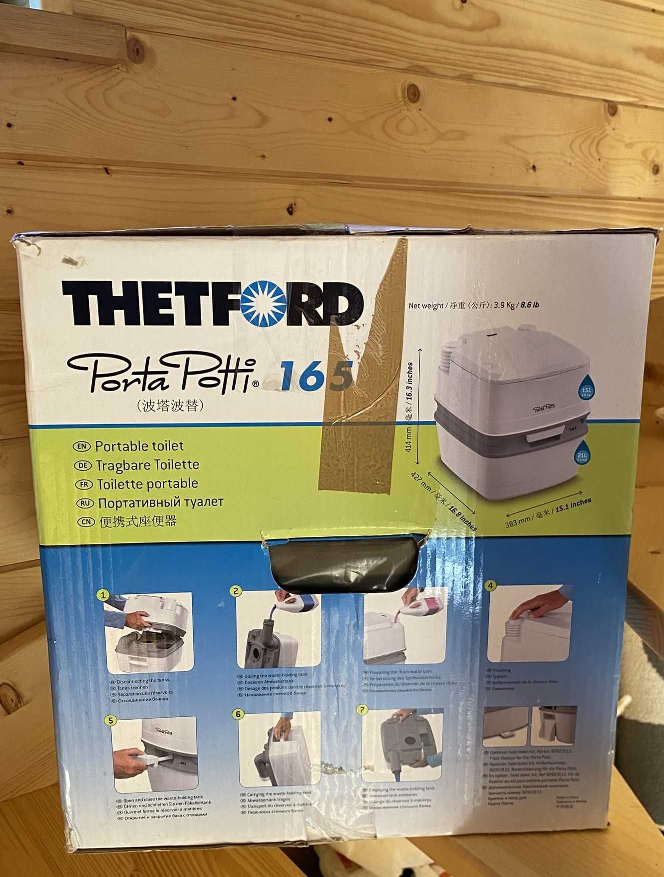 Toaleta przenośna turystyczna WC Thetford Porta Potti 165 21 litrów