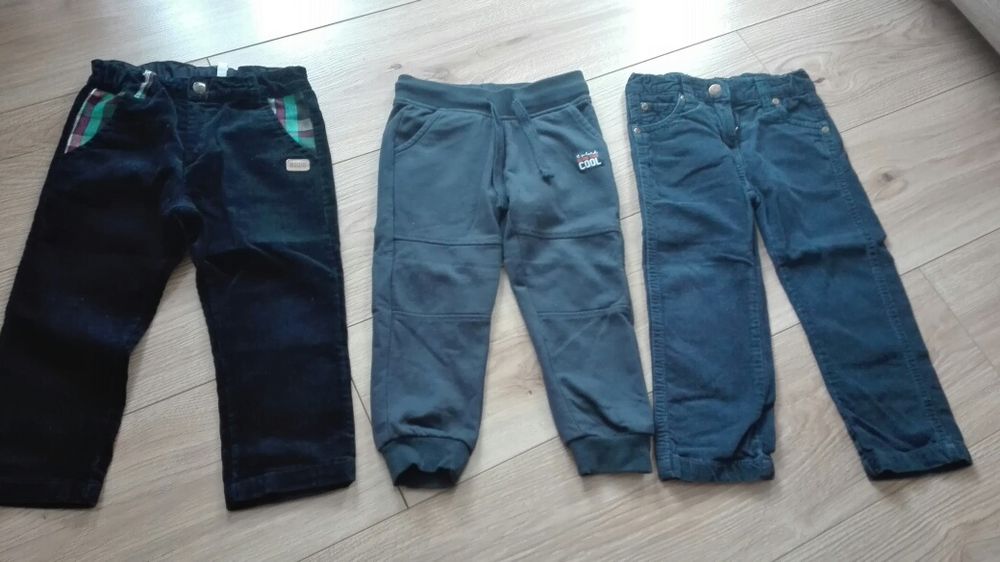 Spodnie dla chłopca 2 sztuki rozmiar 92