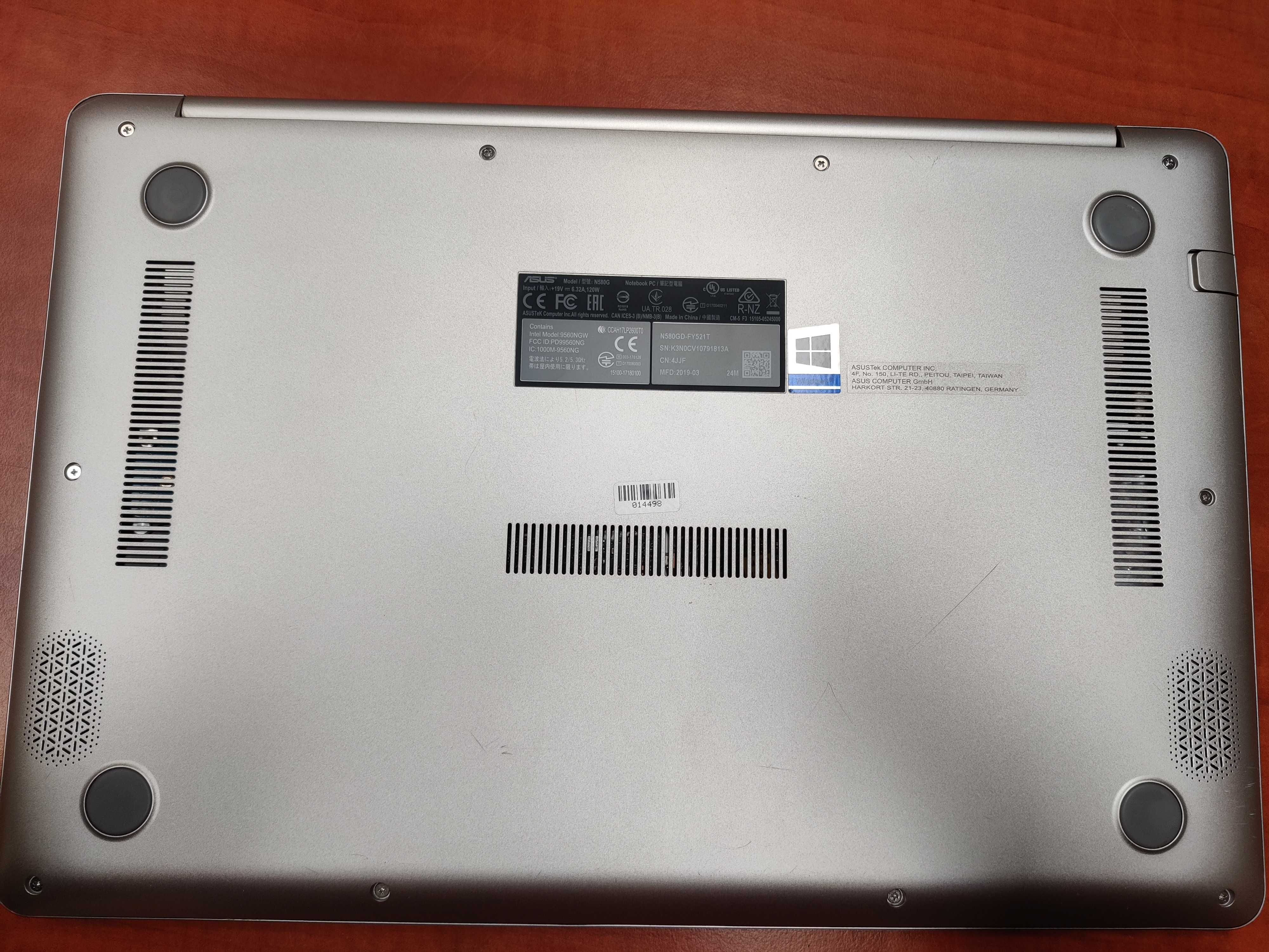 ASUS VivoBook Pro 15 N580GD + zasilacz