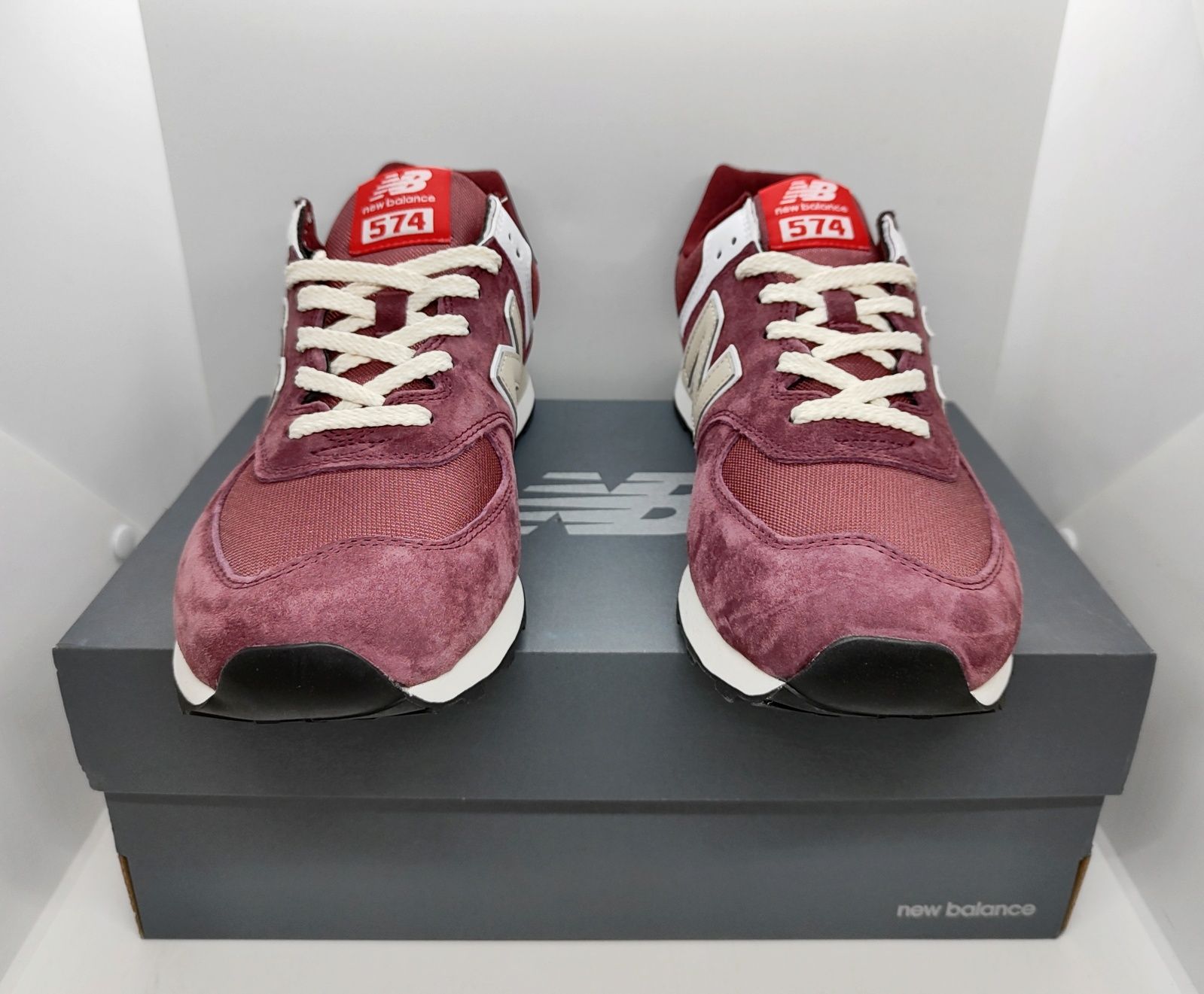 замшевые EU 42,5 27см кроссовки New Balance 574 оригинал