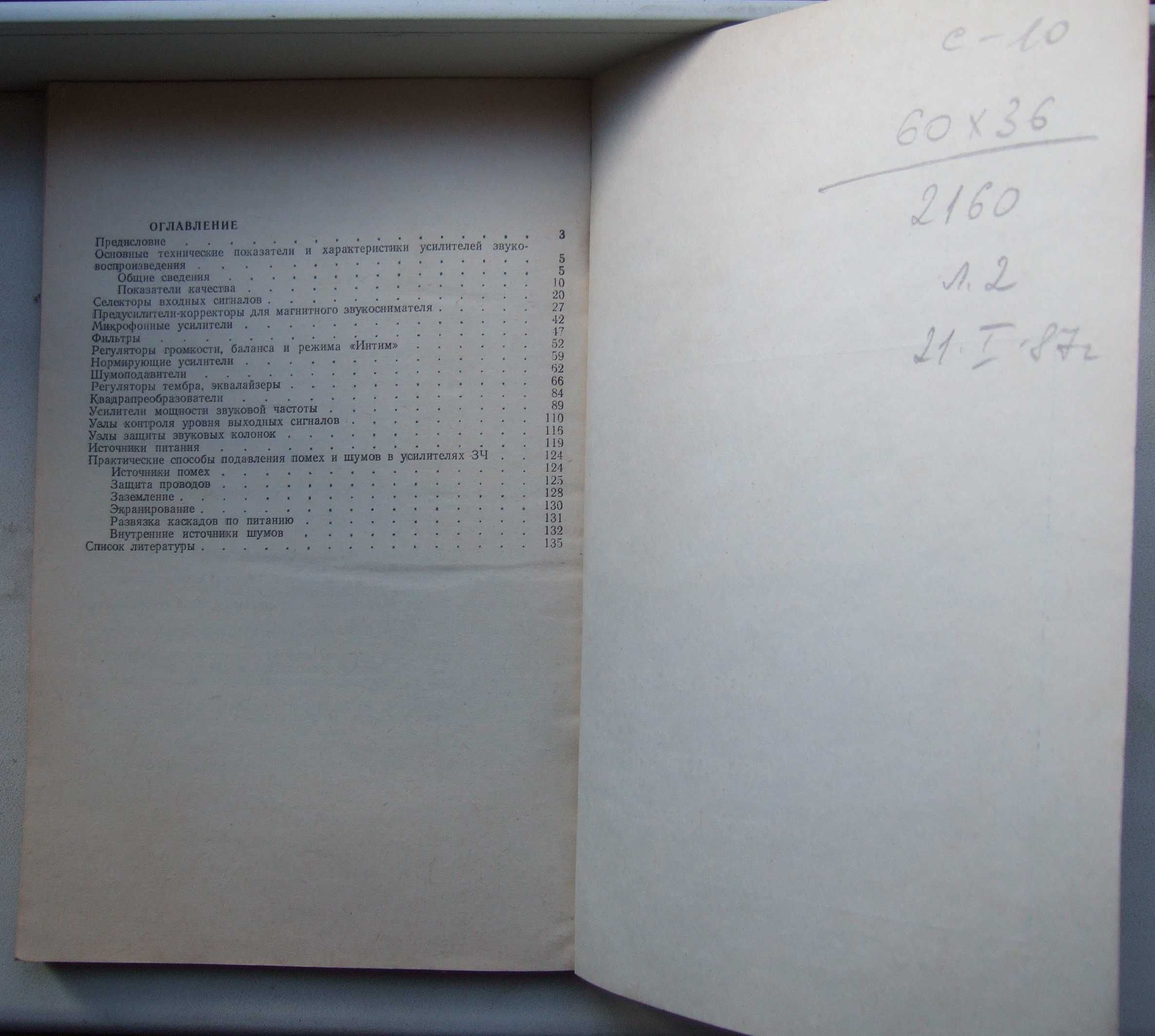 Практические схемы высококачественного звуковоспроизведения, 1986 рік