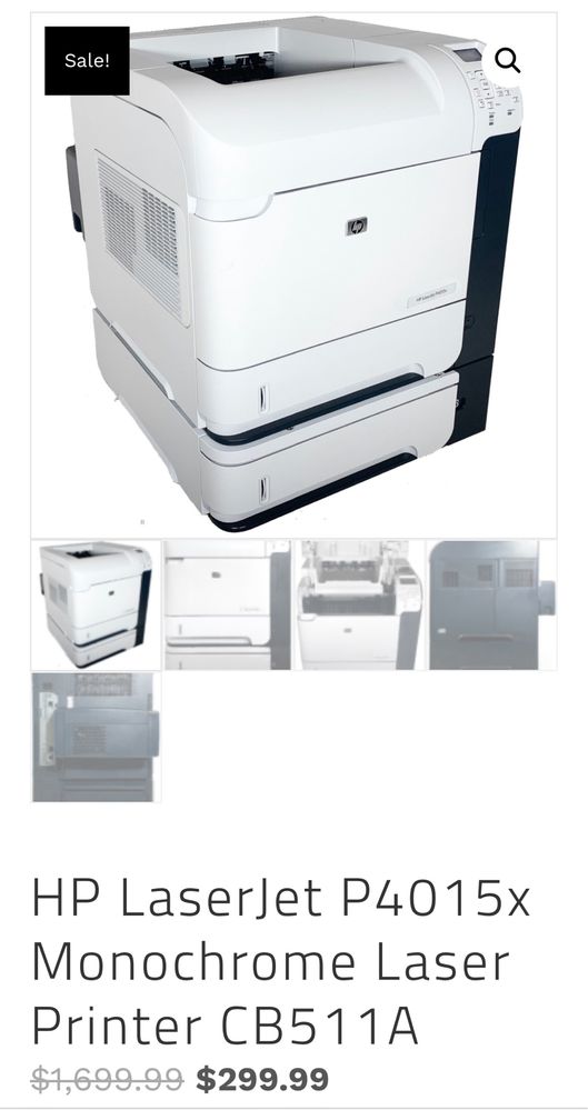 HP LaserJet P4015x принтер