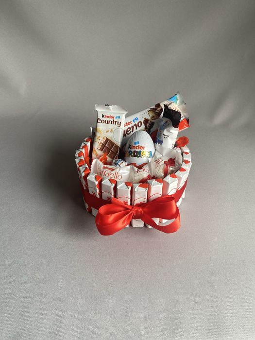 Серце з шоколаду Подарунок дівчині асортимент букет