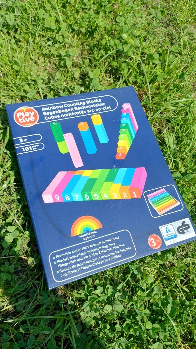 Klocki edukacyjne Playtive – Rainbow Counting Blocks