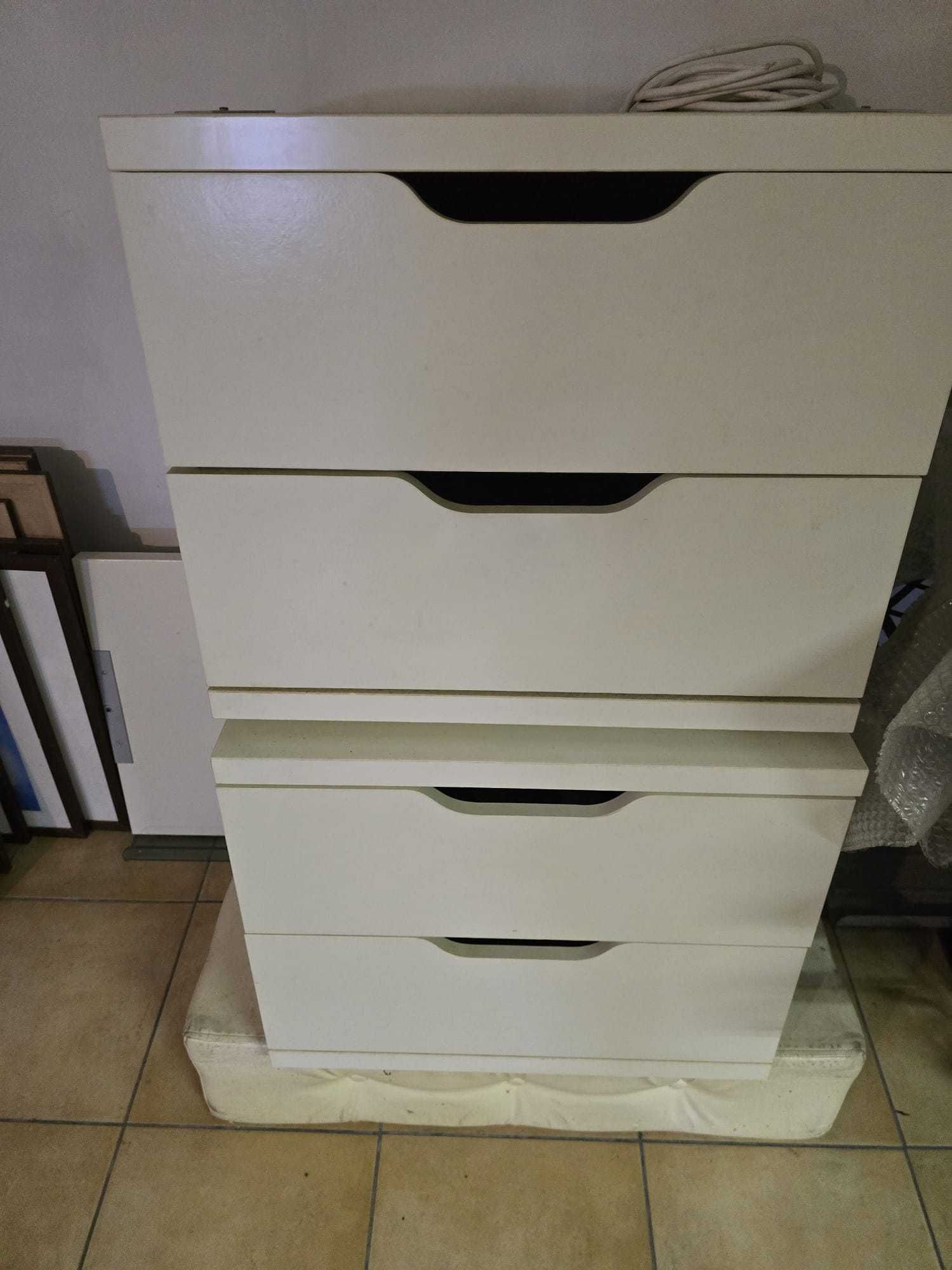Conjunto modulo gavetas e secretaria para montar escritório ou quarto