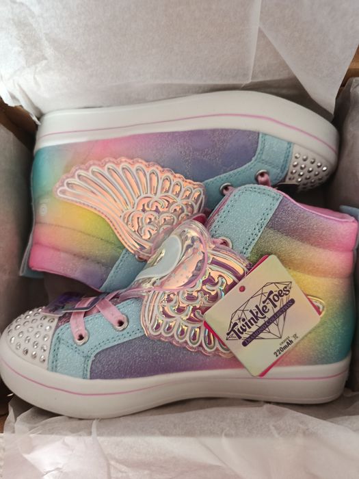 Skechers rainbow 33 кросівки високі для дівчинки