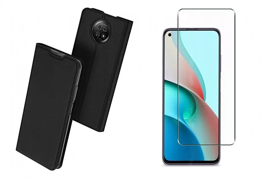 Etui z Klapką + Szkło do Xiaomi Redmi Note 9t 5g