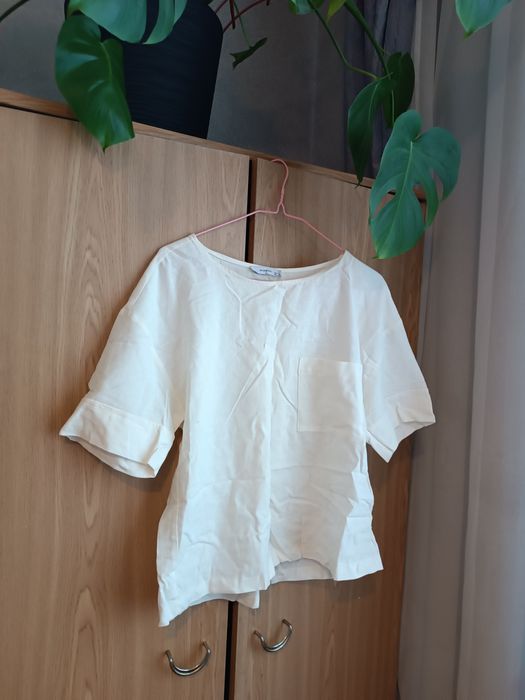 Футболка лляна, льон , білий