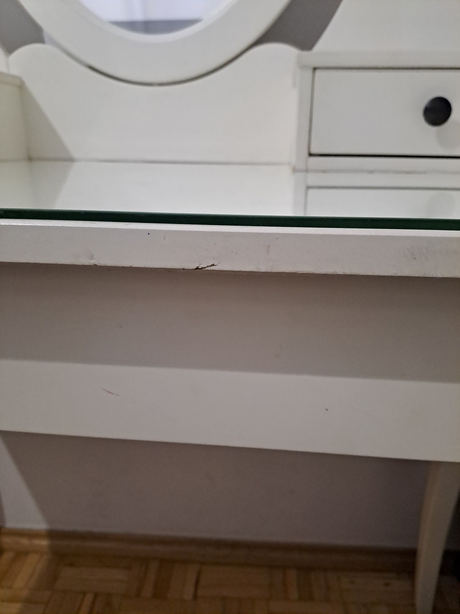 Toaletka lustro biurko Ikea Hemnes
