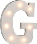 Litera „G” podświetlana 7 diodami LED Na baterie 16 cm