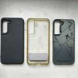 Etui oryginalne Samsung S22 Clear Standing Cover i 2 inne