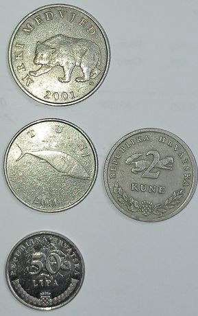 Монети різних країн світу.
