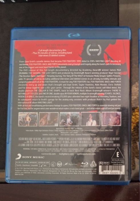 Blu-Ray Foo Fighters Backand Forth