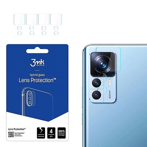 Szkło na aparat 3mk Lens Protection™ hybrydowe na Xiaomi 12t / 12t Pro