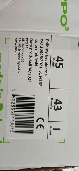 Buty robocze PRO rozmiar 43