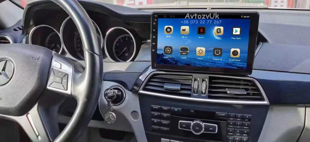 Магнитола ML GL GLK C Mercedes w166 x204 w204 w212 E-class Android 14