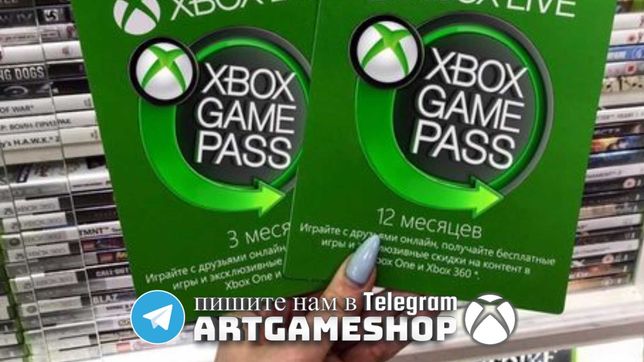 Xbox Game Pass Ultimate от 1 до 36 месяца one series S X PC ПК 360