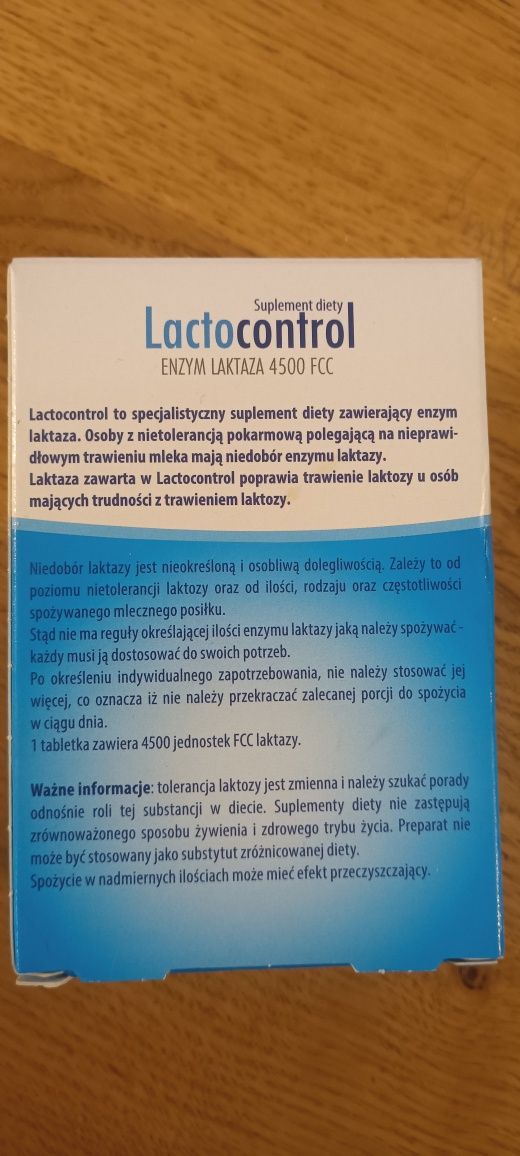 Lactocontrol 70 tabletek nowe nieotwarte opakowanie