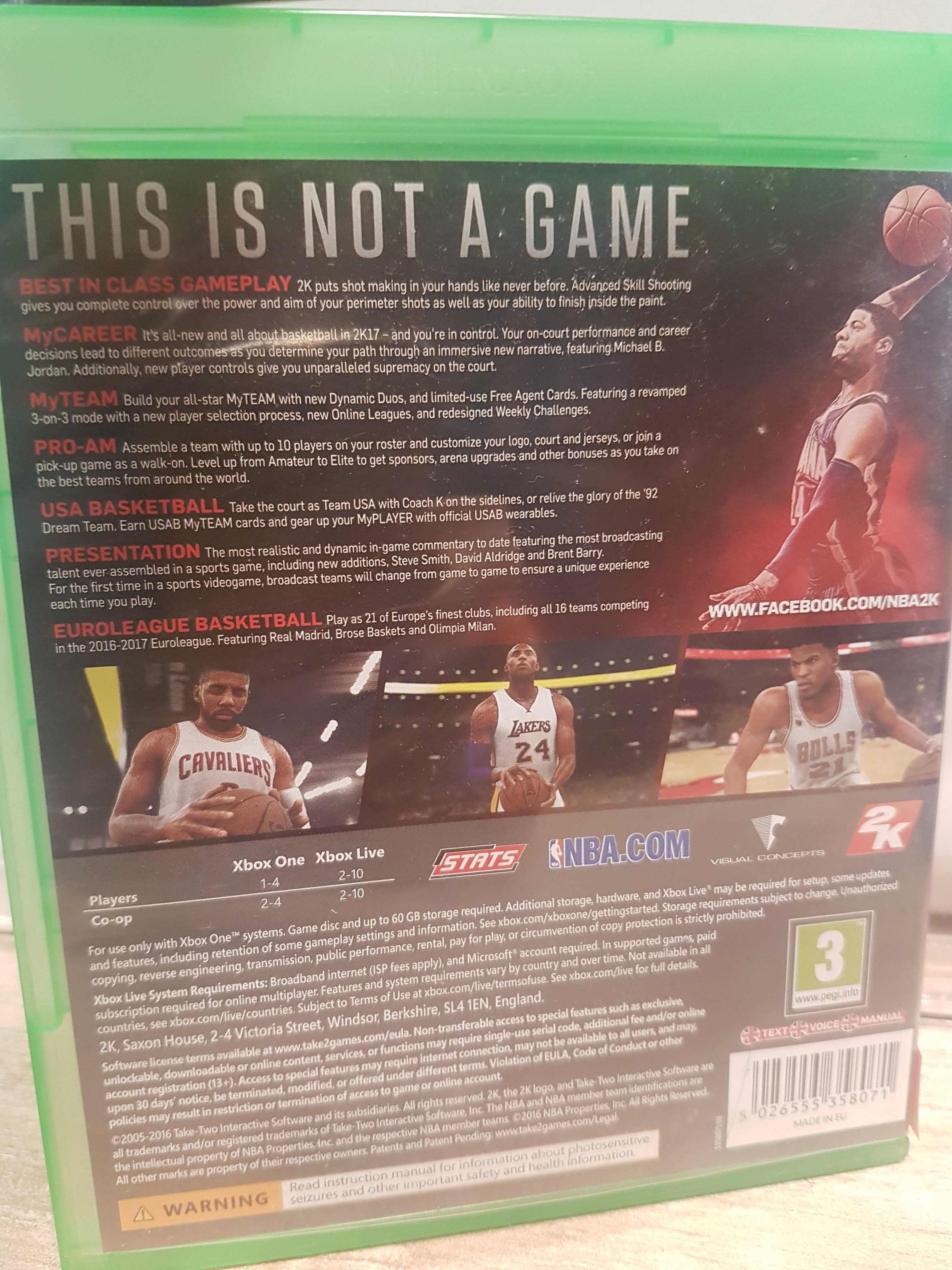 NBA 2K17 Microsoft Xbox One Series SklepRetroWWA