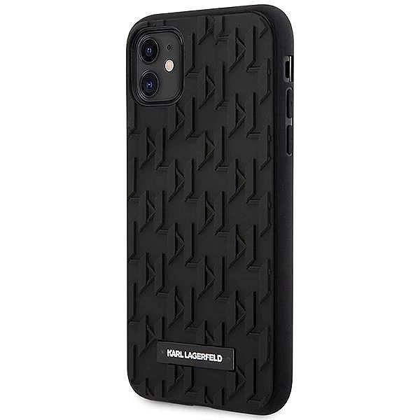 Etui Karl Lagerfeld 3D Monogram na iPhone 11 / Xr - czarne