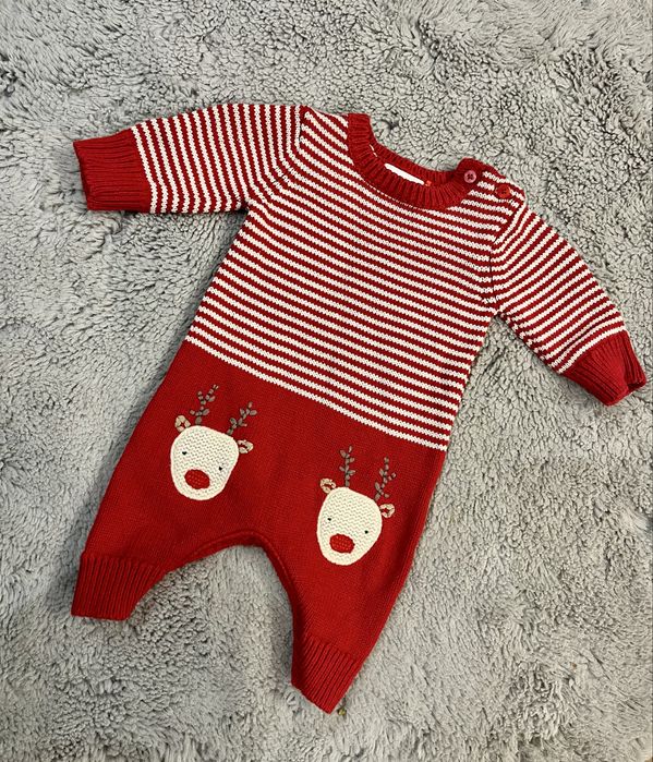 Świateczny rampers next 56cm