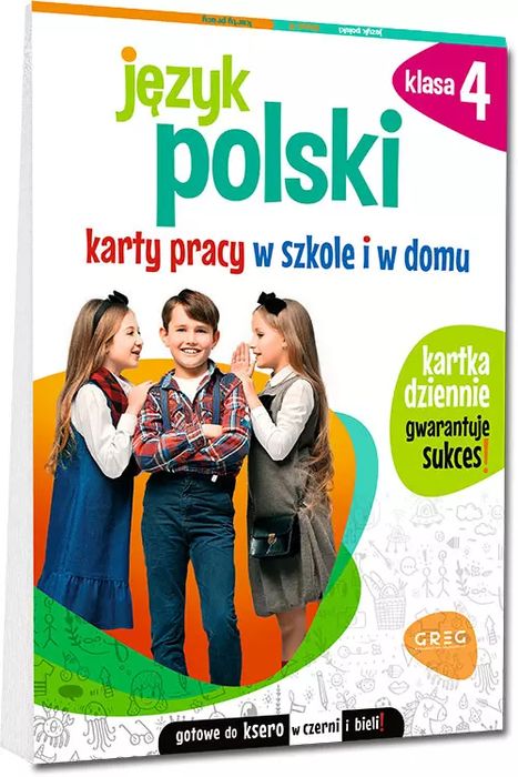 Język polski. Karty pracy w szkole i w domu. Klasa 4. Greg