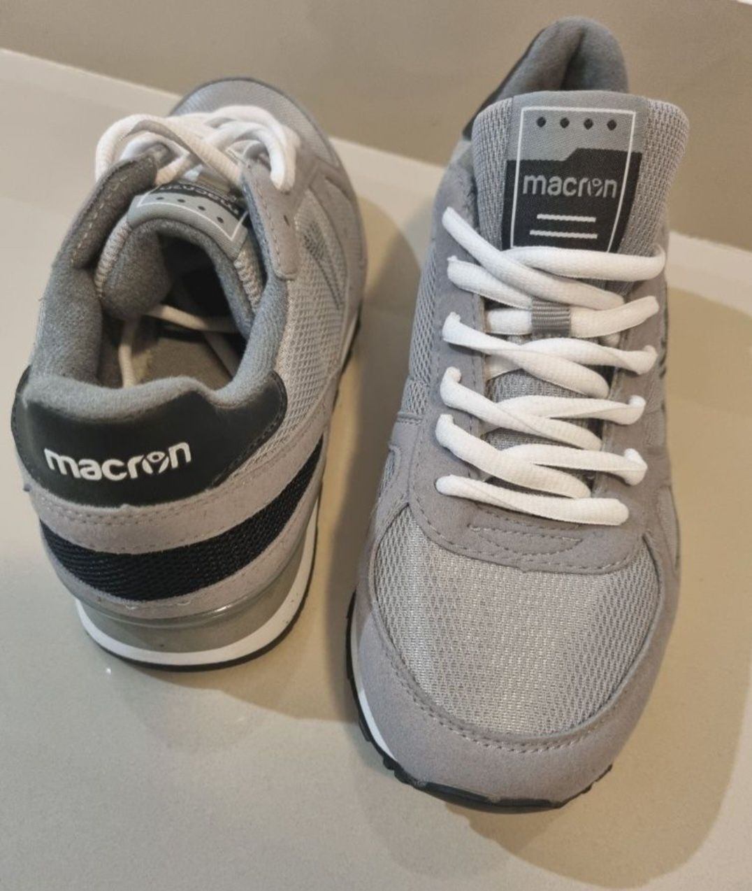 Trenerzy sneakersy Macron Meltemi unisex, szare, r 37