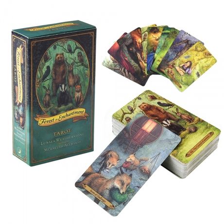 Карты Таро Волшебного Леса с книгой, Forest of Enchantment Tarot