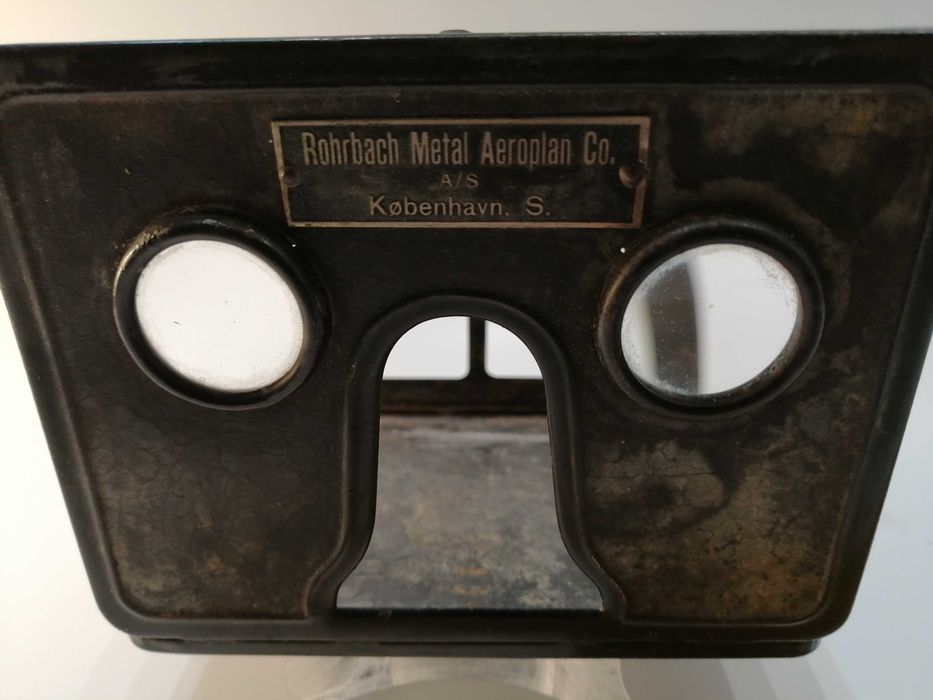 Visor estereoscópico Inic. Sec XX -Rohrbach -Fotografia antiga aviação