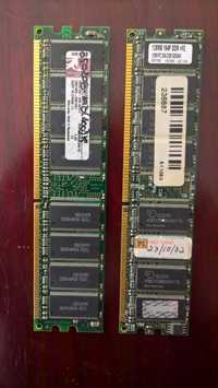 Memórias: 3x 128 Mb PC266 184 pinos