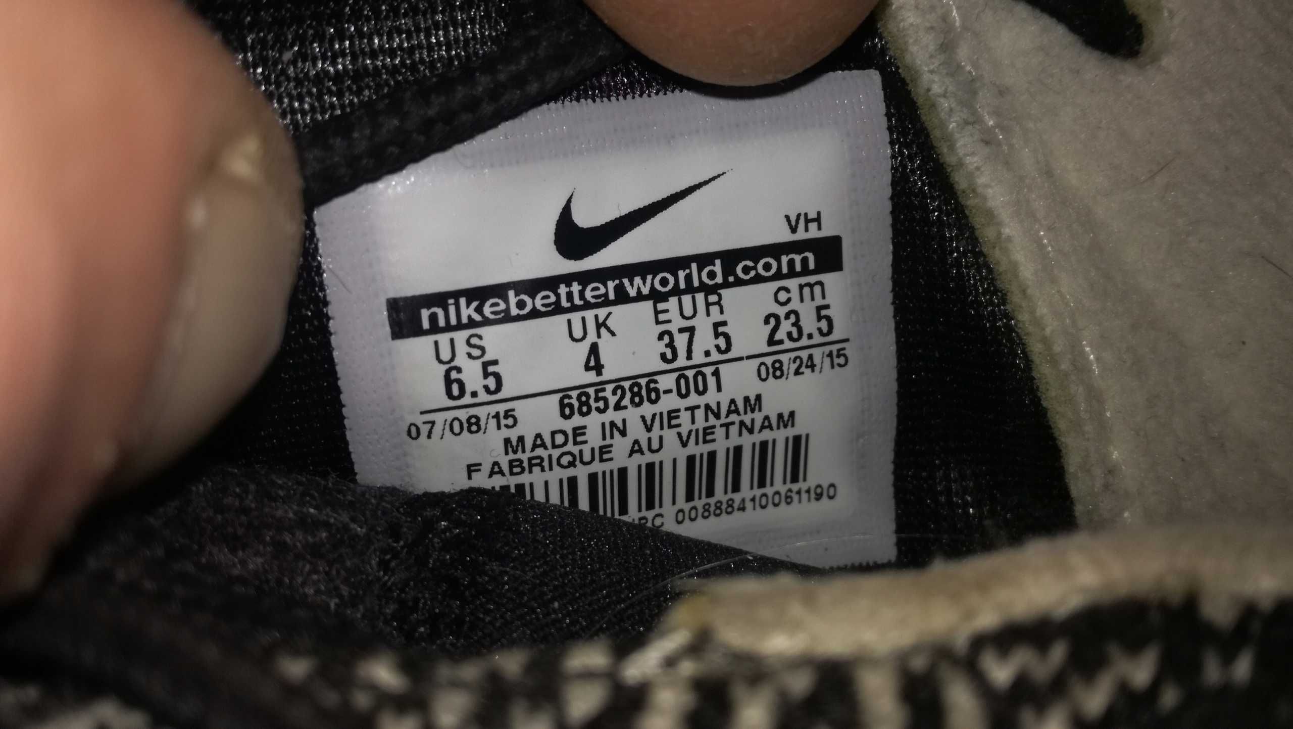 Zimowe sneakersy NIKE ROSHE ONE WINTER r.37,5 wełna stan bardzo dobry