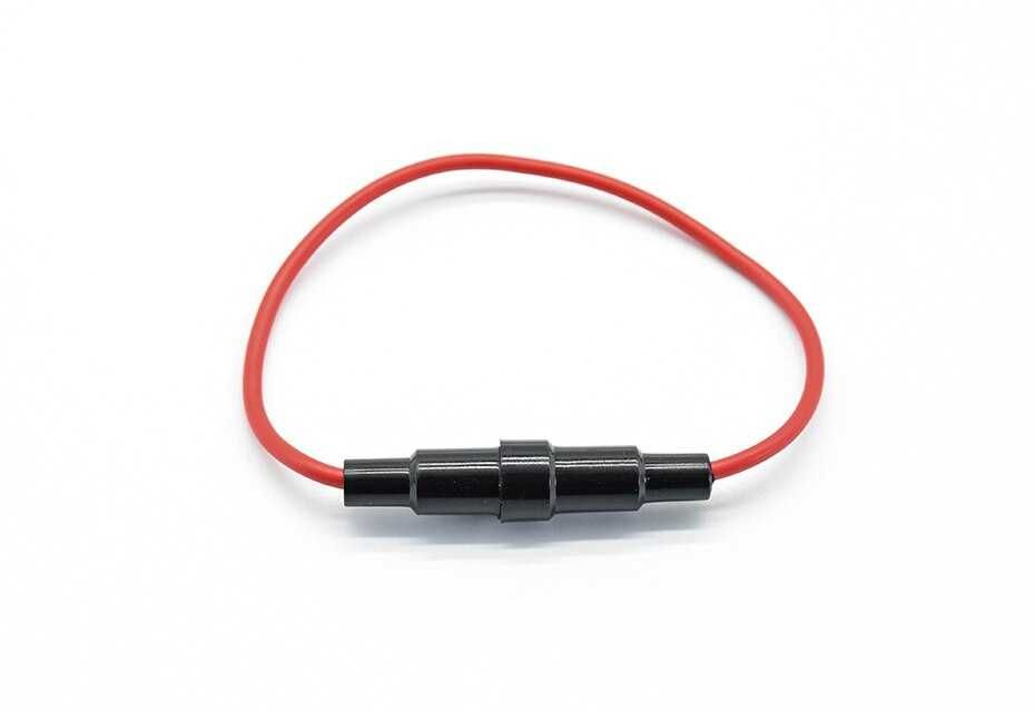 Gniazdo bezpiecznika szklanego 5x20 mm z kablem