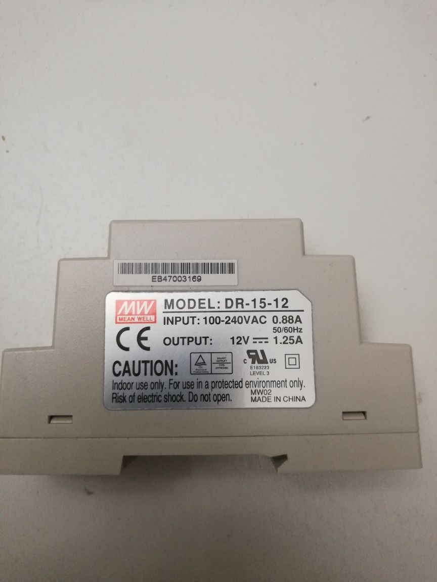 Блок питания DR-15-12 ( 15BT, 12B) Mean Well-15 на DIN рейку