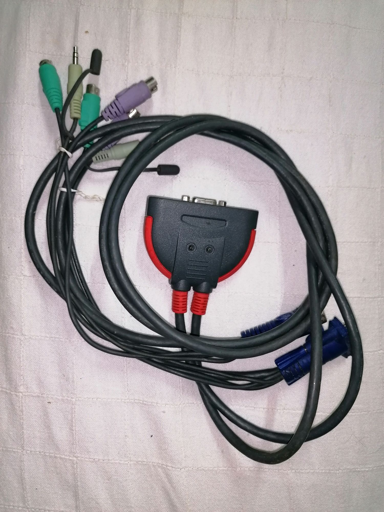 Cabo Conector Switch KVM 2 PORTAS