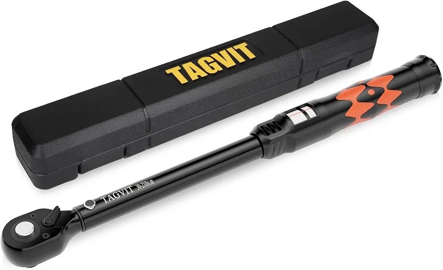 Динамометричний ключ 1/2 дюйма, точність похибки ± 3%, 30-210 Нм