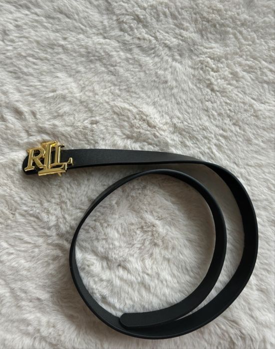 Pasek czarny ralph lauren