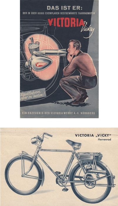 Antigo Ciclomotor ( Par de Guarda-Lamas) Victoria FM 38  (raro)
