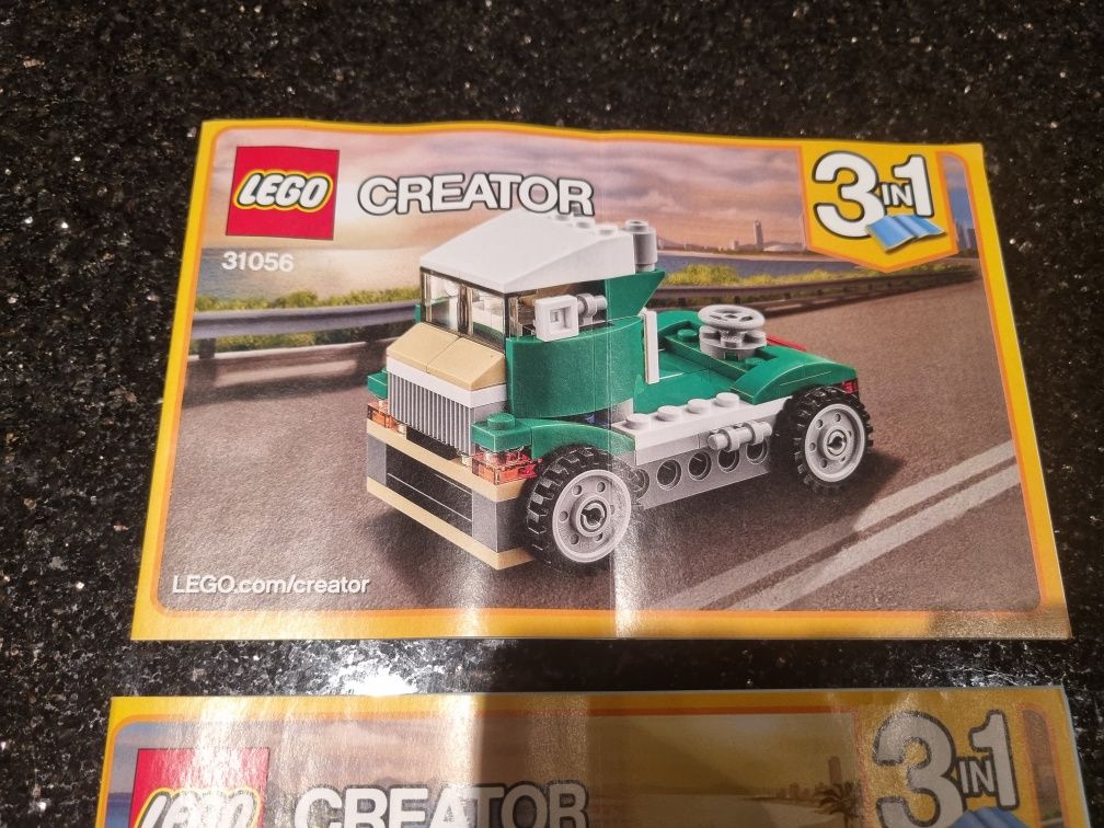 J. NOWE Klocki 3w1 LEGO Creator Zielony krążownik 31056 kompletne auto